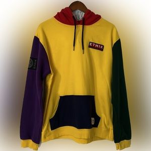 ETHIK Multi-Color Hoodie, Size Large